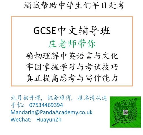 GCSE Chinese 中文在线辅导